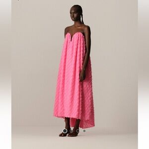 Elegant Strapless Pink Dress